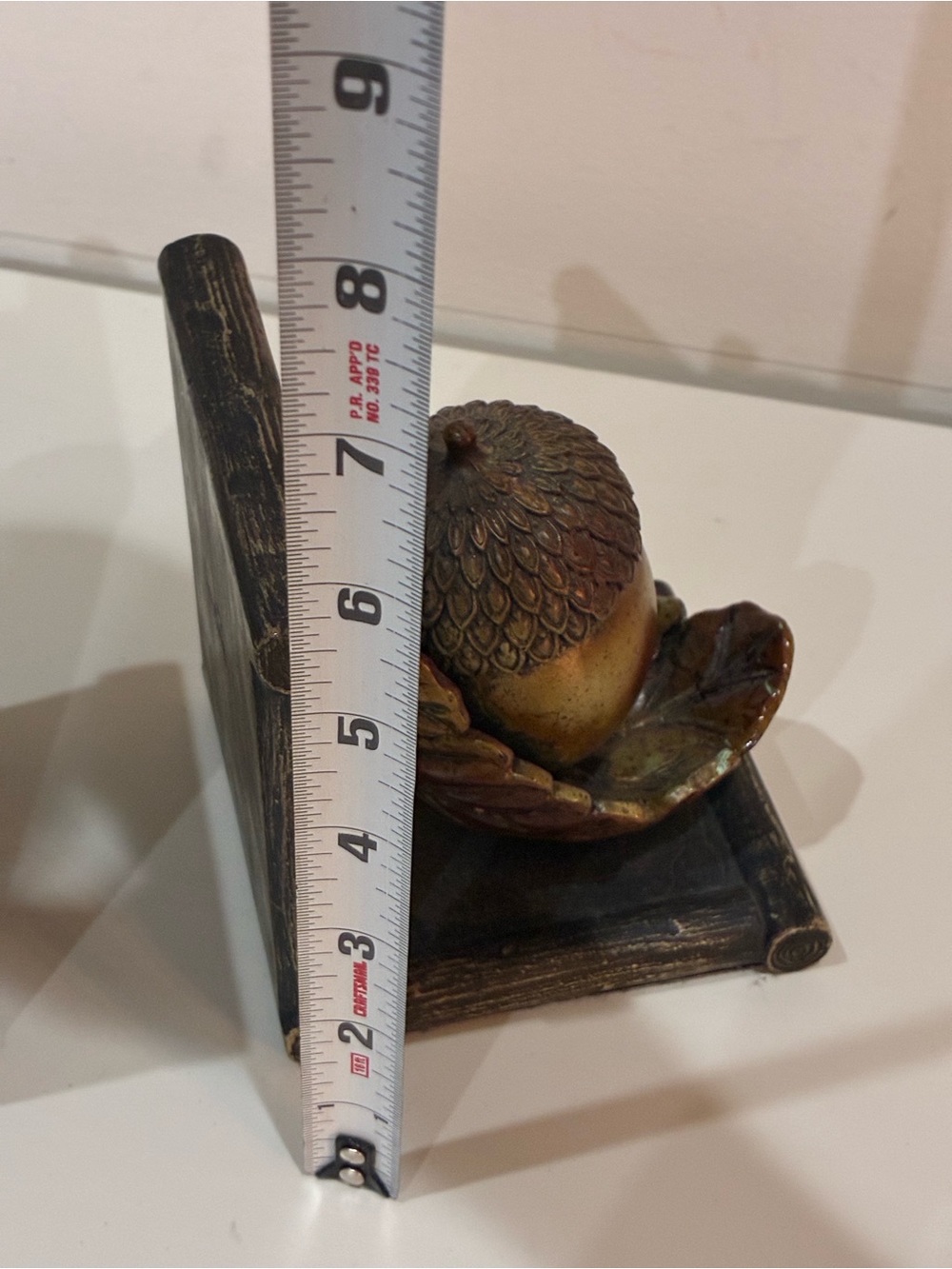 Vintage Rustic Resin Acorn & Oak Leaf Bookends - Pair📝 - Picture 5 of 7